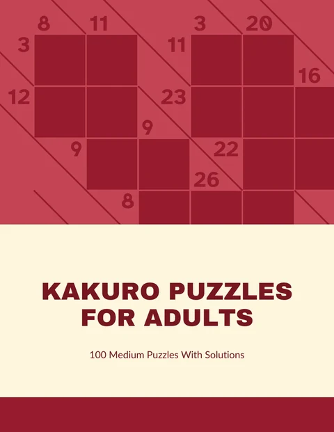 Front cover of the sample kakuro book