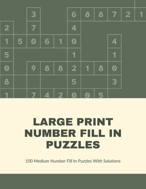 Front cover of the sample number fill in book