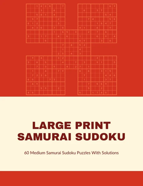 Front cover of the sample samurai sudoku book